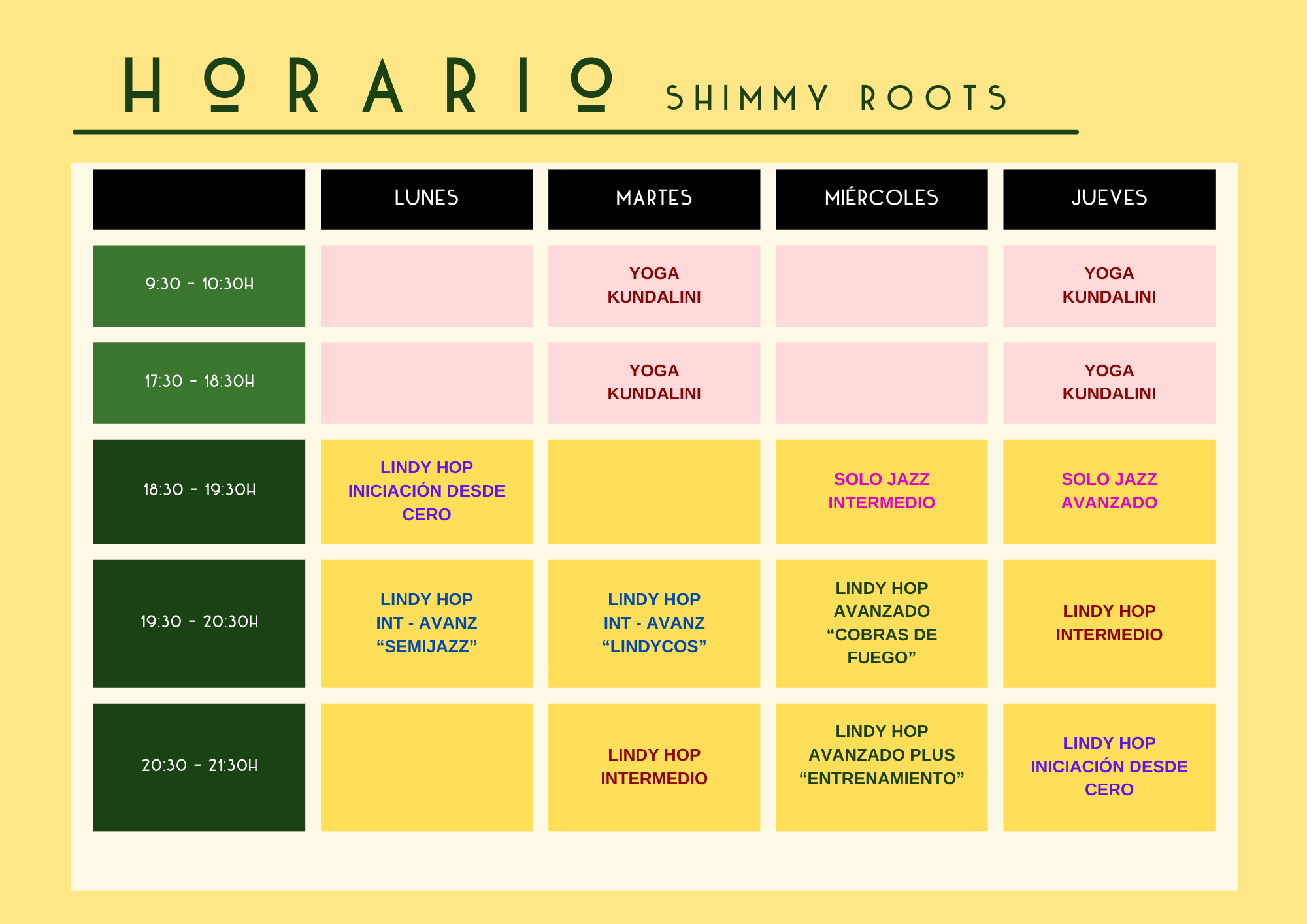 Horario Abstracto Orgánico Marrón